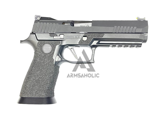 ArmsAholic Custom P-Style X-Series Carry Full Size Lower Frame For VFC M17/M18/P320 GBB - Black