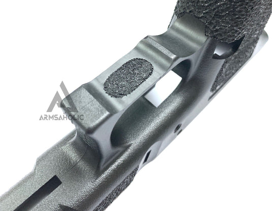 ArmsAholic Custom FI-style Lower Frame for Marui G17 / G18C Airsoft GBB - Black Version B