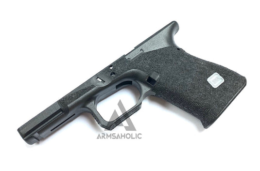 ArmsAholic Custom AGA-style Lower Frame for Marui G19 Airsoft GBB - Big Logo Black