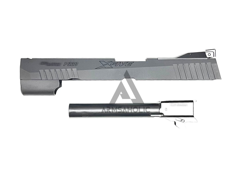 Load image into Gallery viewer, Nova P320 XFIVE Aluminum slide set for SIG Air M17 GBB series - Black