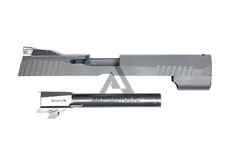 Load image into Gallery viewer, Nova P320 XFIVE Aluminum slide set for SIG Air M17 GBB series - Black