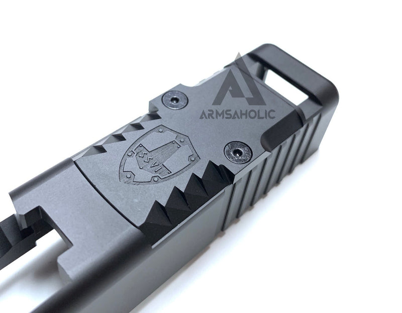 Load image into Gallery viewer, Bomber SSVI-style Battle Plate cover for G-Series RMR Slide Black