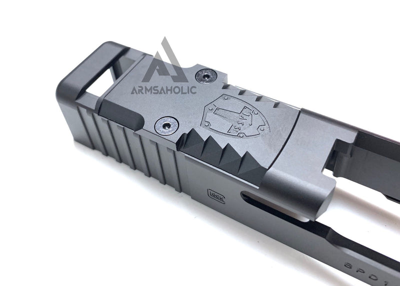 Load image into Gallery viewer, Bomber SSVI-style Battle Plate cover for G-Series RMR Slide Black