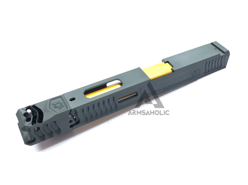 Load image into Gallery viewer, Nova CNC LK-UG style with Comp Slide Set for Marui G17/22/34 GBB Series - Titanium Grey