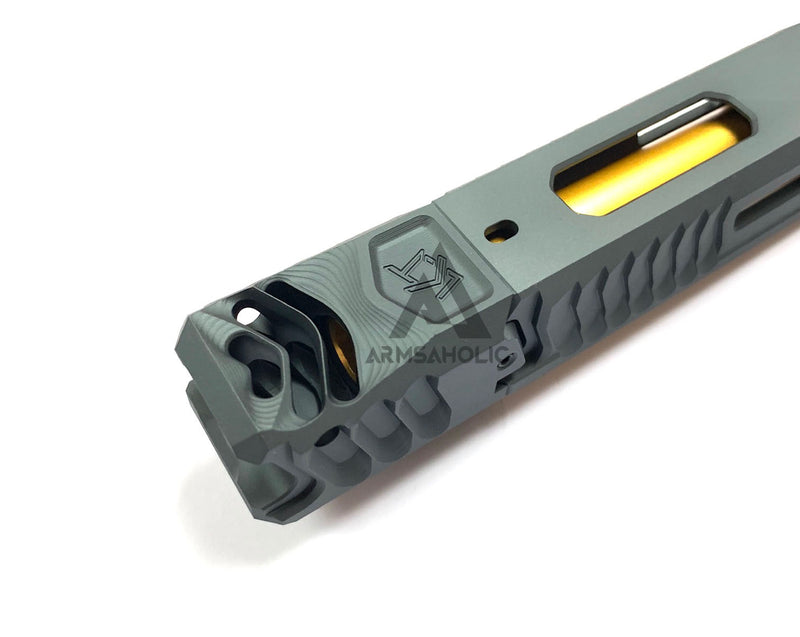 Load image into Gallery viewer, Nova CNC LK-UG style with Comp Slide Set for Marui G17/22/34 GBB Series - Titanium Grey