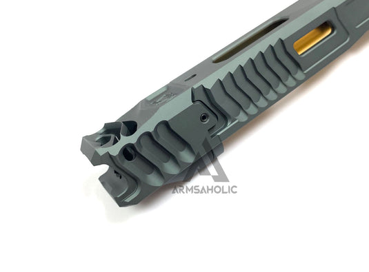 Nova CNC LK-UG style with Comp Slide Set for Marui G17/22/34 GBB Series - Titanium Grey