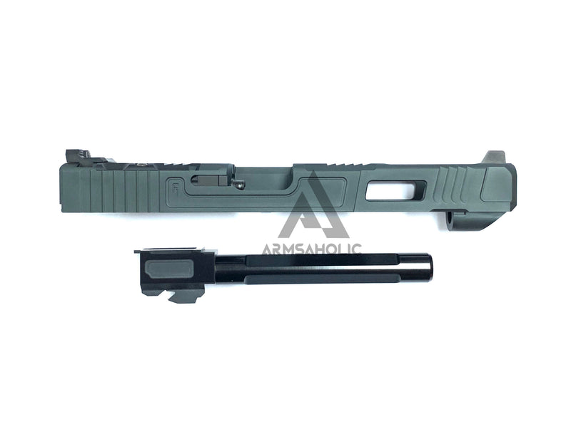 Load image into Gallery viewer, Nova FI-Style 34 Aluminum Slide Set For Marui G17/22/34 GBB Series - Titanium Grey