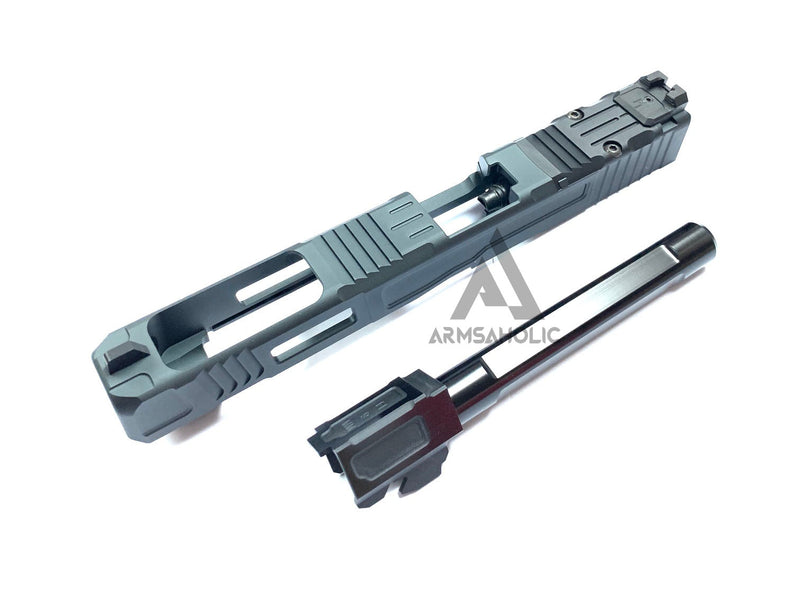 Load image into Gallery viewer, Nova FI-Style 34 Aluminum Slide Set For Marui G17/22/34 GBB Series - Titanium Grey