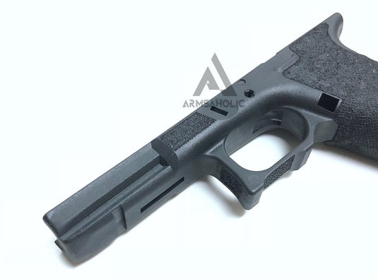 Armsaholic Custom S-style Lower Frame For Marui 17 / 18C Airsoft GBB Black (Finger Glove Remove)