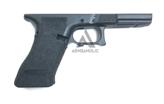 Armsaholic Custom S-style Lower Frame For Marui 17 / 18C Airsoft GBB Black (Finger Glove Remove)