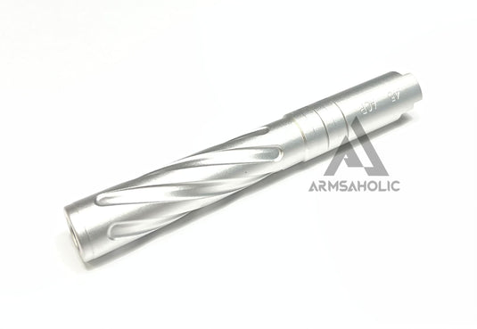 5KU Rainbow Tornado Threaded Outer Barrel for TM Marui 5.1 Hi-Capa Series (+11mm CCW) GB-521-Silver