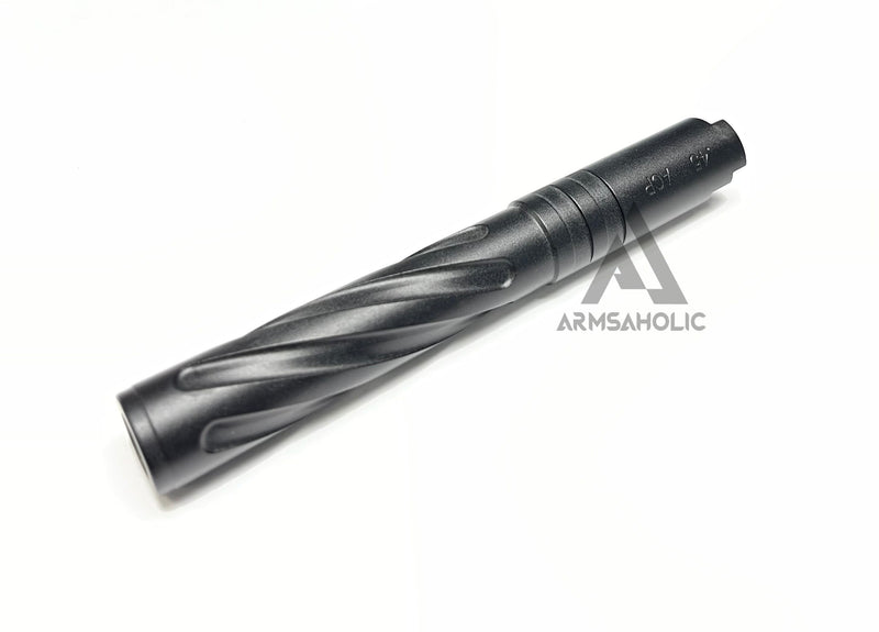 Load image into Gallery viewer, 5KU Rainbow Tornado Threaded Outer Barrel for TM Marui 5.1 Hi-Capa Series (+11mm CCW) GB-521-Black