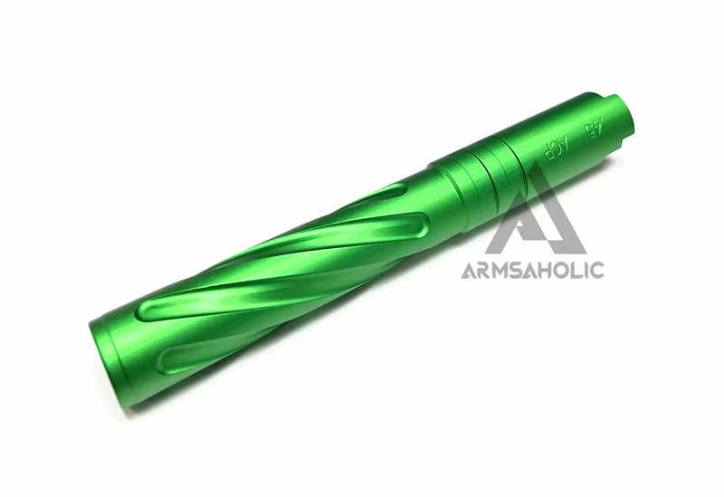 Load image into Gallery viewer, 5KU Rainbow Tornado Threaded Outer Barrel for TM Marui 5.1 Hi-Capa Series (+11mm CCW) GB-521-Green
