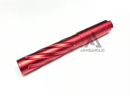 5KU Rainbow Tornado Threaded Outer Barrel for TM Marui 5.1 Hi-Capa Series (+11mm CCW) GB-521-Red
