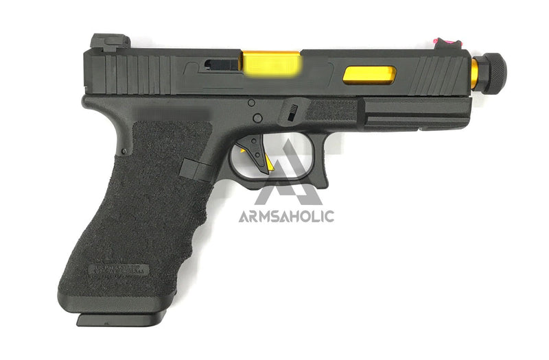 Load image into Gallery viewer, ArmsAholic Custom - S-style G17 Tactical Gold Arisoft GBB
