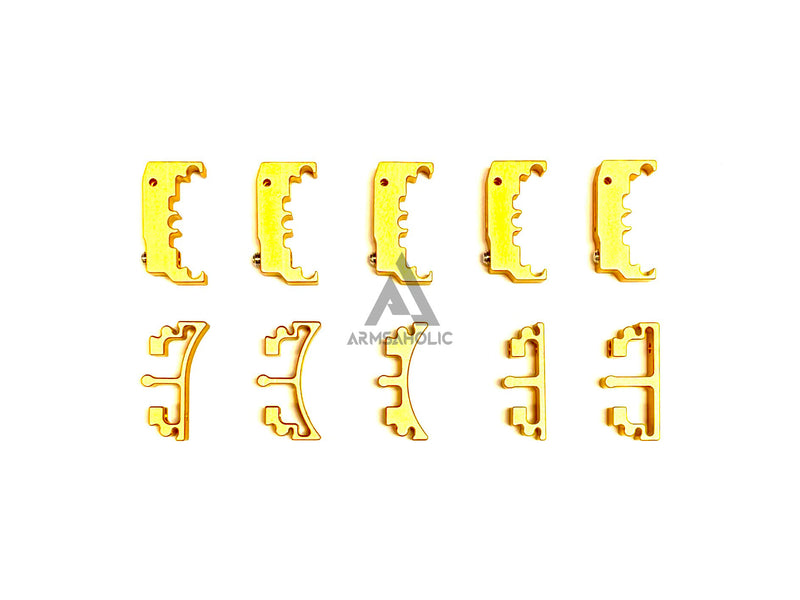 Load image into Gallery viewer, Nova CNC Aluminum Puzzle Trigger Set for Tokyo Marui HI-CAPA GBB Series - Gold