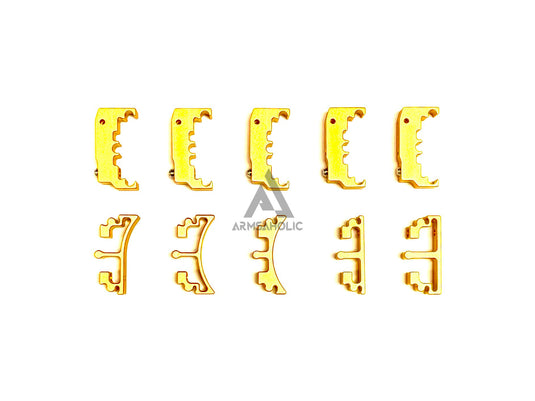 Nova CNC Aluminum Puzzle Trigger Set for Tokyo Marui HI-CAPA GBB Series - Gold