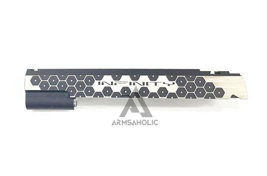 Bomber CNC Aluminum ( Hex Style ) Slide for Marui Hi-Capa / 1911 GBB - 2-tones