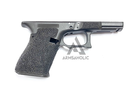 Armsaholic Custom Stippling FI-style Lower Frame For Marui G19 Airsoft GBB - Black