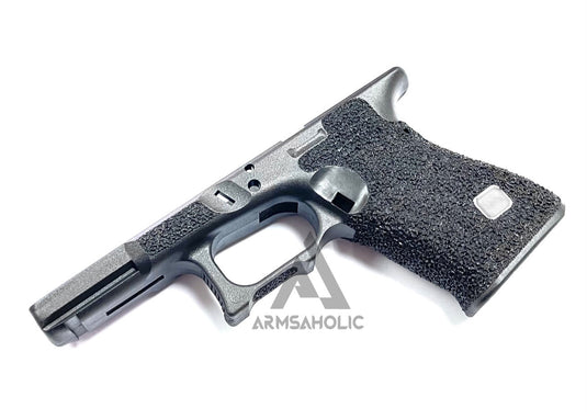 Armsaholic Custom Stippling FI-style Lower Frame For Marui G19 Airsoft GBB - Black