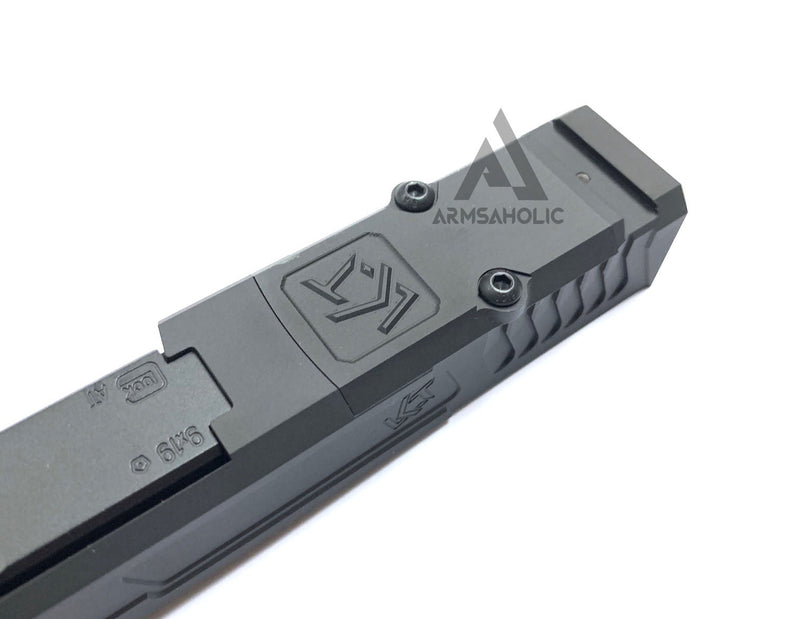 Load image into Gallery viewer, Nova CNC LK-UG RMR style with Comp Slide Set for Marui G19 GBB Series - Black
