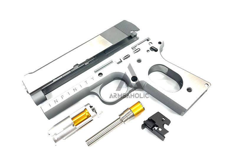 Load image into Gallery viewer, BOMBER CNC Aluminum INFINITY TIKI (Miami V) Slide & Frame Kit For MARUI V10 GBB Series