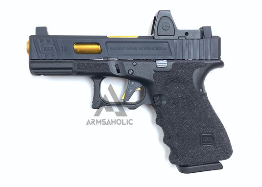 ArmsAholic Custom - S-style G19 RMR w/ Aluminum Barrel & Chamber set GBB Airsoft