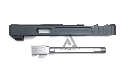 Guns Modify SA G34+RMR Slide Stainless steel SV Threaded barrel Set For TMG17/18C ver2