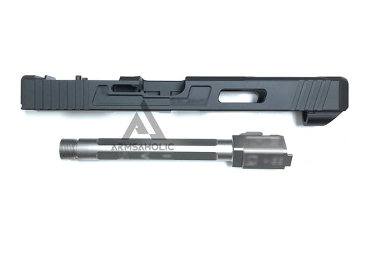 Guns Modify SA G34+RMR Slide Stainless steel SV Threaded barrel Set For TMG17/18C ver2