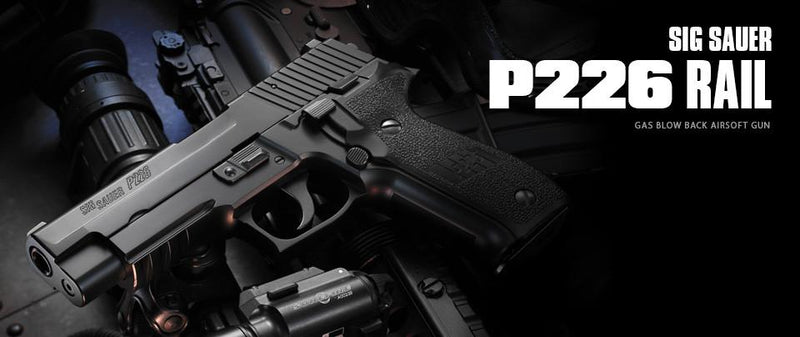 Load image into Gallery viewer, Tokyo Marui P226 RAILED GBB Pistol