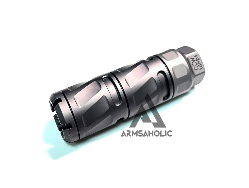 Load image into Gallery viewer, Maple Leaf P.E.W. Modular Suppressor CCW 14mm - Dark Gray