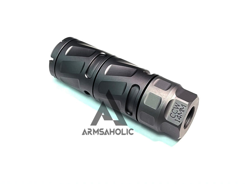 Load image into Gallery viewer, Maple Leaf P.E.W. Modular Suppressor CCW 14mm - Dark Gray