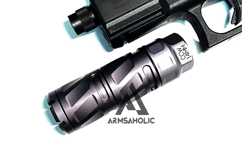 Load image into Gallery viewer, Maple Leaf P.E.W. Modular Suppressor CCW 14mm - Dark Gray