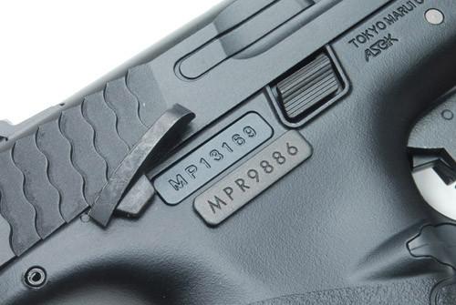 Load image into Gallery viewer, Guarder Series Number Tag w/ Teflon Coating for MARUI M&P9 (Black)