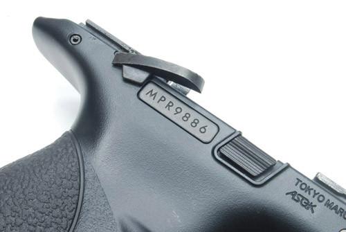 Load image into Gallery viewer, Guarder Series Number Tag w/ Teflon Coating for MARUI M&P9 (Black)