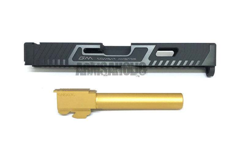 Load image into Gallery viewer, Nova T-style G17 Aluminum Slide for Marui Arisoft G17 GBB series - Black Limited