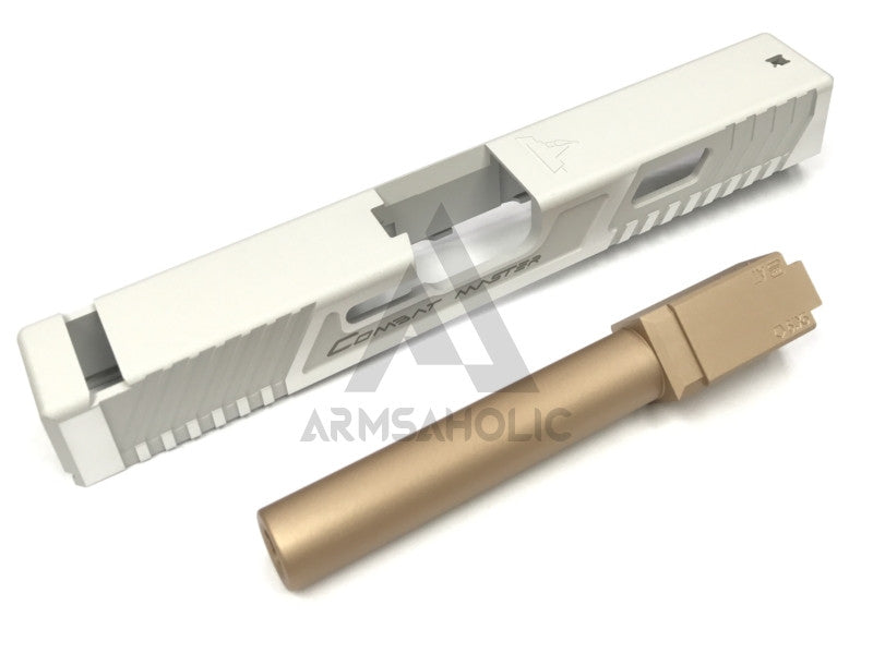 Load image into Gallery viewer, Nova T-style G17 Aluminum Slide for Marui Arisoft G17 GBB series - Silver Limited Edition