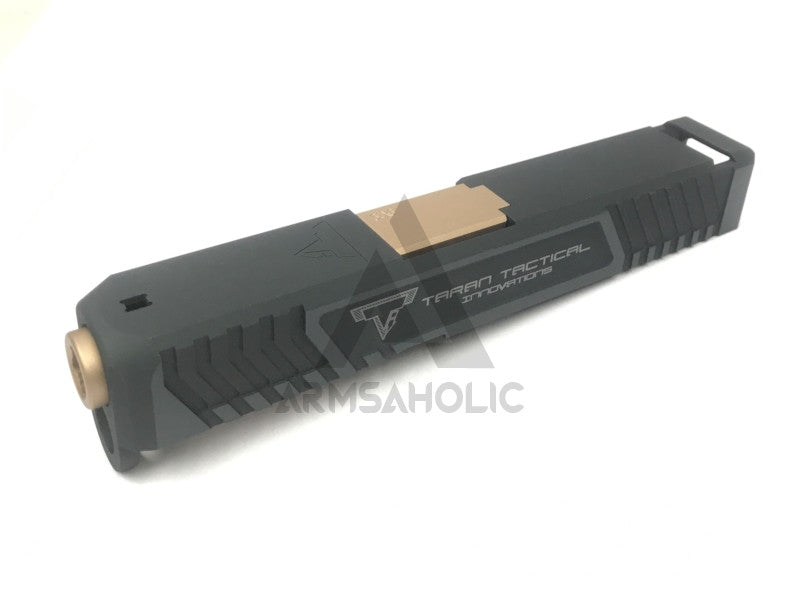 Load image into Gallery viewer, Nova T-style G26 Aluminum Slide for Marui Airsoft G26 GBB series - Shiny Black Limited Edition