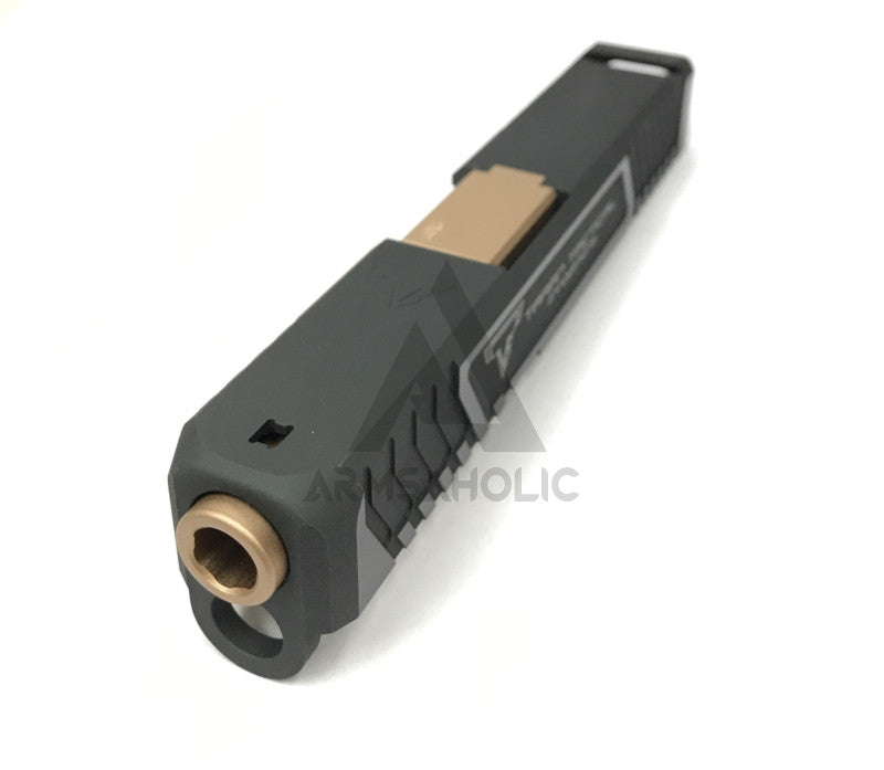 Load image into Gallery viewer, Nova T-style G26 Aluminum Slide for Marui Airsoft G26 GBB series - Shiny Black Limited Edition