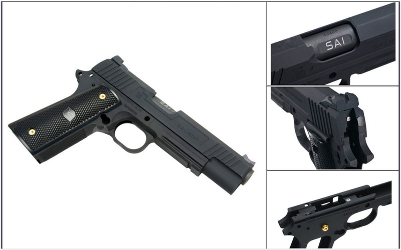 Load image into Gallery viewer, Nova S-style 1911 5inch Model CNC Aluminum Slide & Frame Kit for TM 1911 series - Black Barrel version