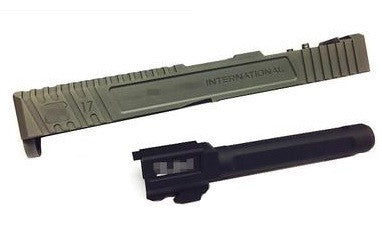 Load image into Gallery viewer, Prime S-Style "Ludus Costa" RMR Slide Set For Marui G17 GBB series - Titanium Gray (Without Rd sight)