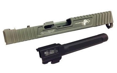 Load image into Gallery viewer, Prime S-Style "Ludus Costa" RMR Slide Set For Marui G17 GBB series - Titanium Gray (Without Rd sight)