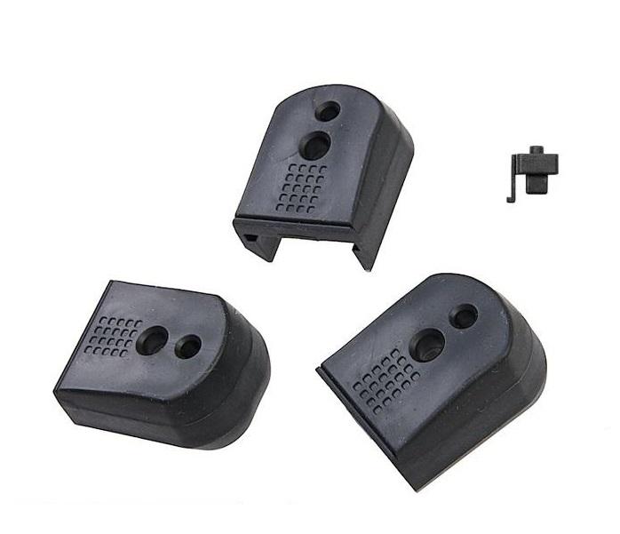 Load image into Gallery viewer, PTS Enhanced Pistol Shockplate 5.1 for Hi-Capa (Black / 3 Pack)
