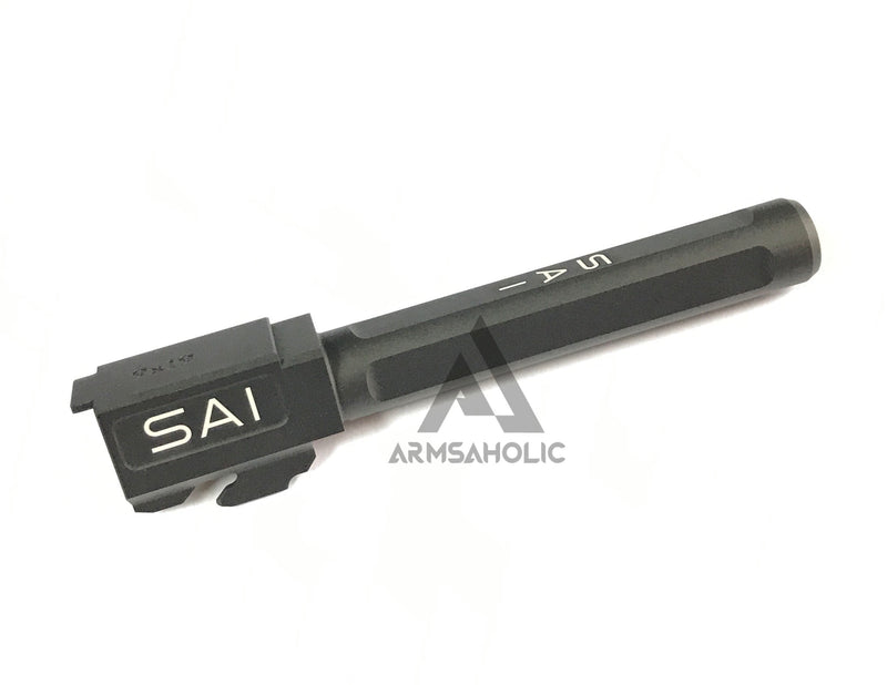 Load image into Gallery viewer, Guns Modify S17 KKM-style 4-Fluted Aluminum Outer barrel for Tokyo Marui TM Airsoft Glk Pistol series-Black