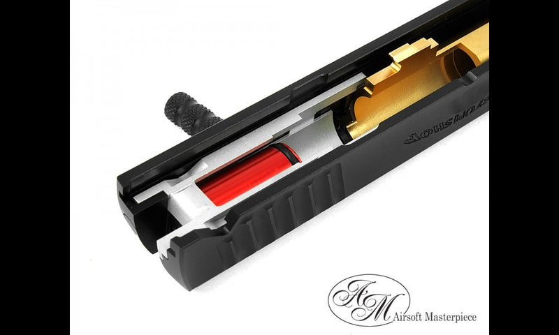 Load image into Gallery viewer, Airsoft Masterpiece S Style DVC Open Slide for Hi-CAPA - Black with Black Comp