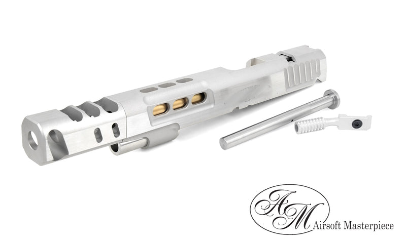 Load image into Gallery viewer, Airsoft Masterpiece S Style DVC Open Slide for Hi-CAPA - Silver with Silver Comp