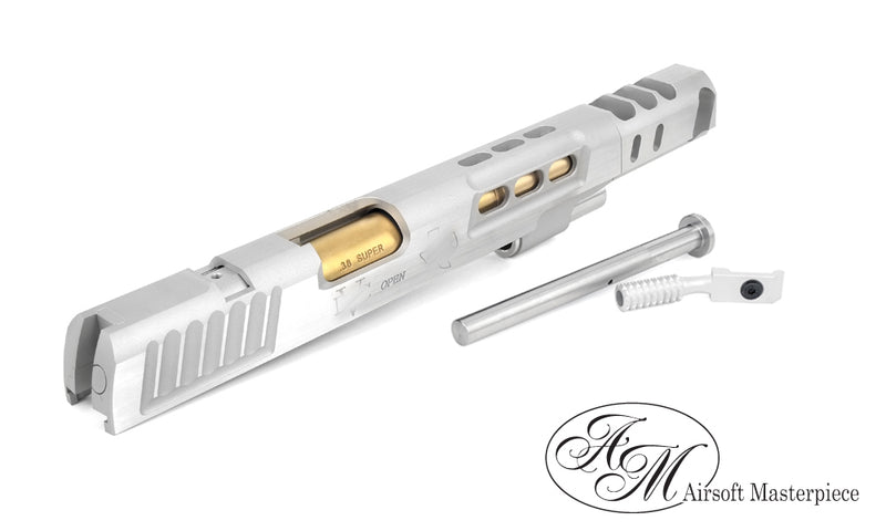 Load image into Gallery viewer, Airsoft Masterpiece S Style DVC Open Slide for Hi-CAPA - Silver with Silver Comp
