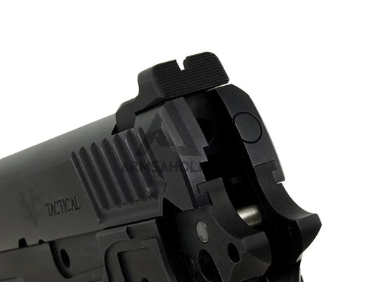 Airsoft Masterpiece STI Tactical Slide Kit Set with Threaded Outer Barrel for Hi-CAPA 5.1 (Black)