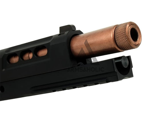 Airsoft Masterpiece STI Tactical Slide Kit Set with Threaded Outer Barrel for Hi-CAPA 5.1 (Black)