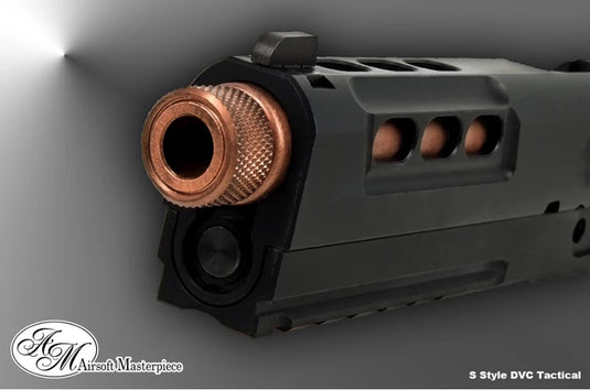 Airsoft Masterpiece STI Tactical Slide Kit Set with Threaded Outer Barrel for Hi-CAPA 5.1 (Black)